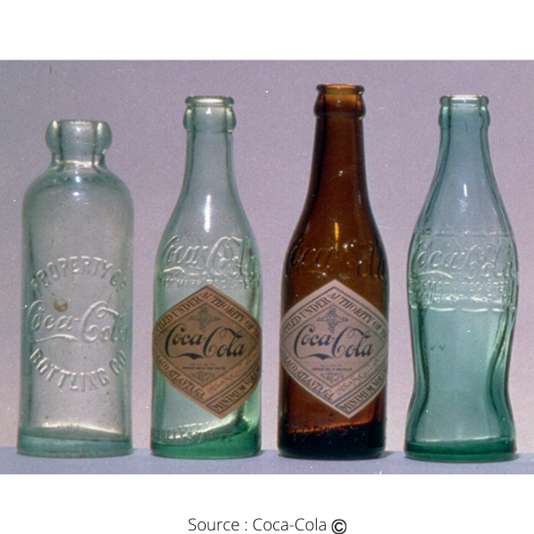 Bouteilles Coca-Cola en verre
