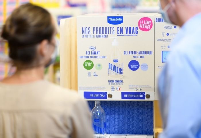 La vente en vrac chez Mustela